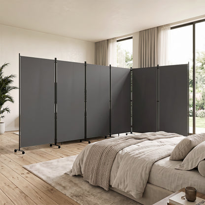 6 Panel Folding Privacy Screen Room Divider Room Dividers at Gallery Canada