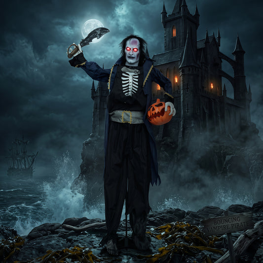6 ft Animated Halloween Vampire Pirate Decoration Halloween Options at Gallery Canada