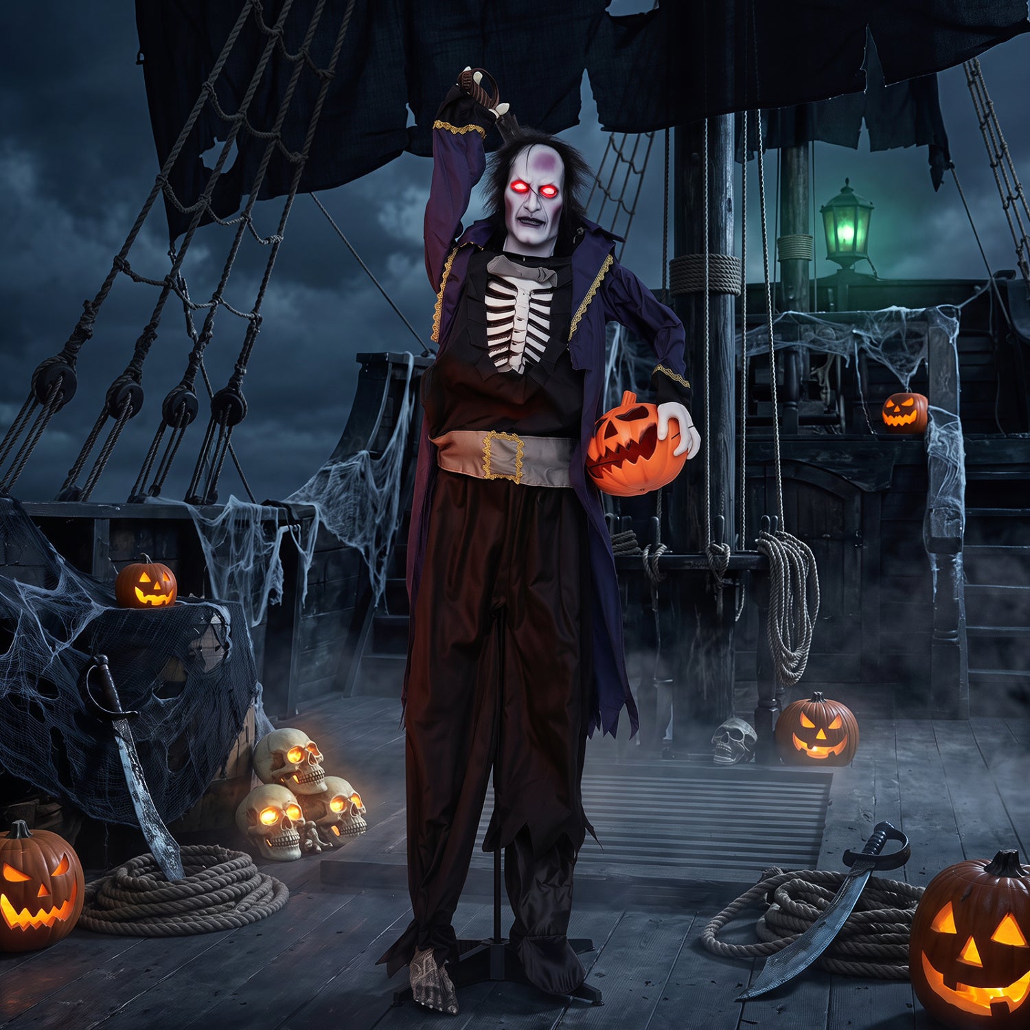 6 ft Animated Halloween Vampire Pirate Decoration Halloween at Gallery Canada