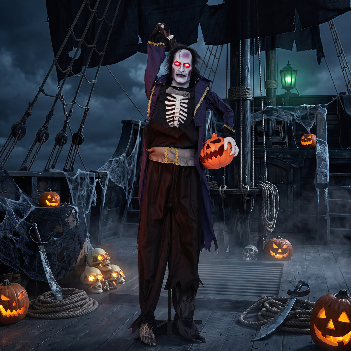 6 ft Animated Halloween Vampire Pirate Decoration Halloween at Gallery Canada