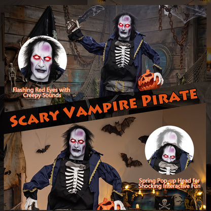 6 ft Animated Halloween Vampire Pirate Decoration Halloween at Gallery Canada
