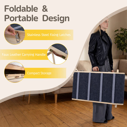 6-Level Adjustable Foldable Dog Ramp, Dark Gray Dog Supplies at Gallery Canada