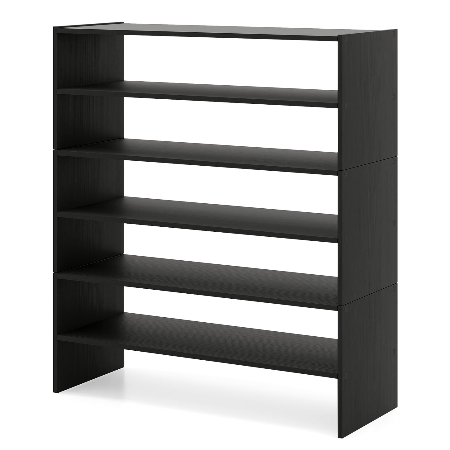 6-Tier Shoe Rack With Anti-Tipping Device, Black Shoe Racks & Storage Benches at Gallery Canada