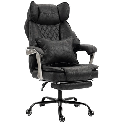 Big & Tall Office Chair 400 Lbs, Reclining, Lumbar Support, Black Executive & Manager Chairs Black at Gallery Canada