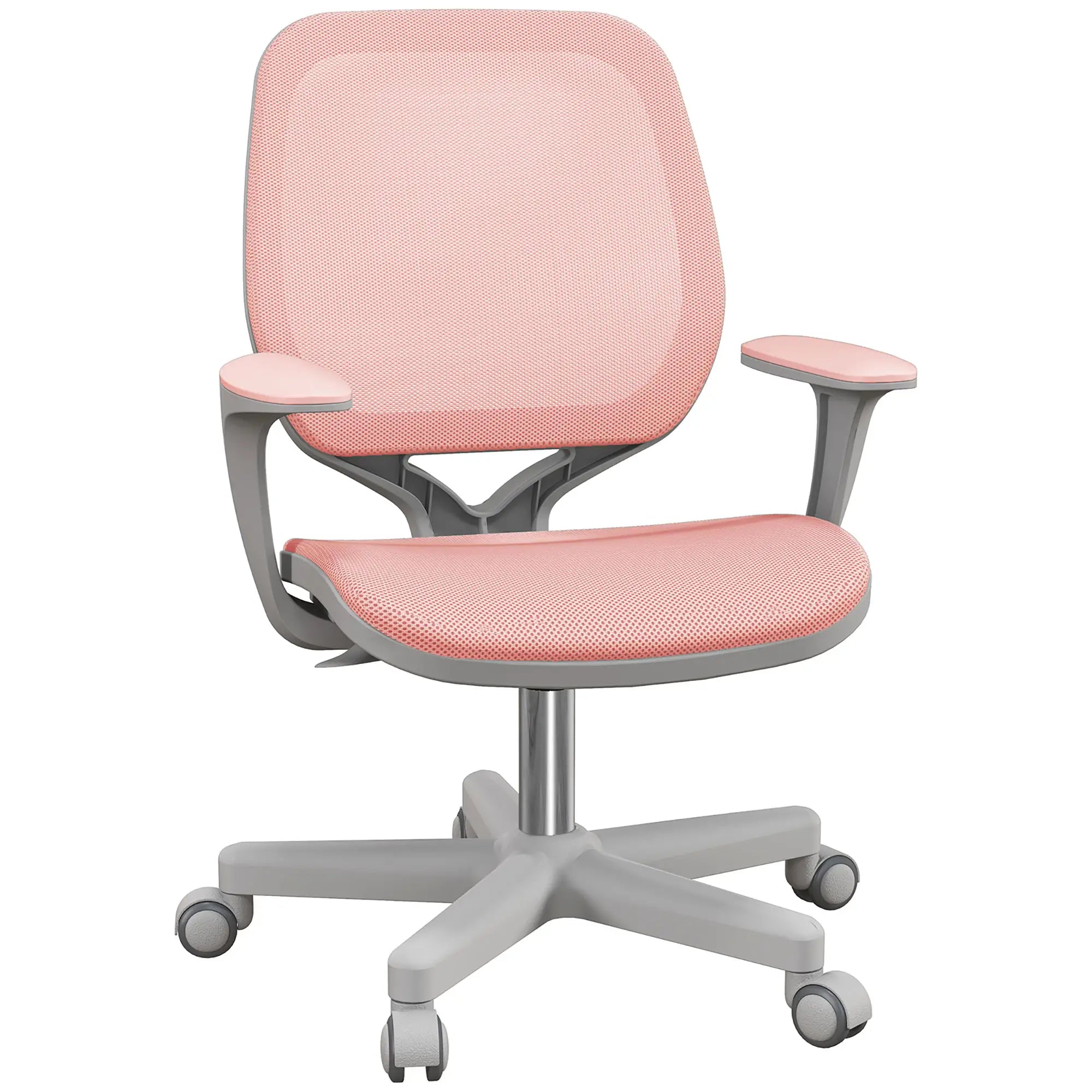 Mesh Back Office Chair, Swivel Castors, Arm, Small, Pink Task Chairs Pink at Gallery Canada