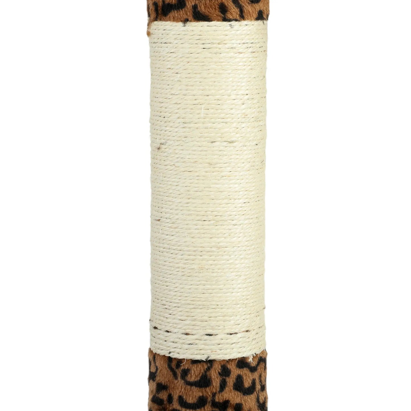 8.5ft Cat Tree 5-Tier Kitty Activity Center With Scratching Post, Leopard Print Floor to Ceiling Cat Trees at Gallery Canada