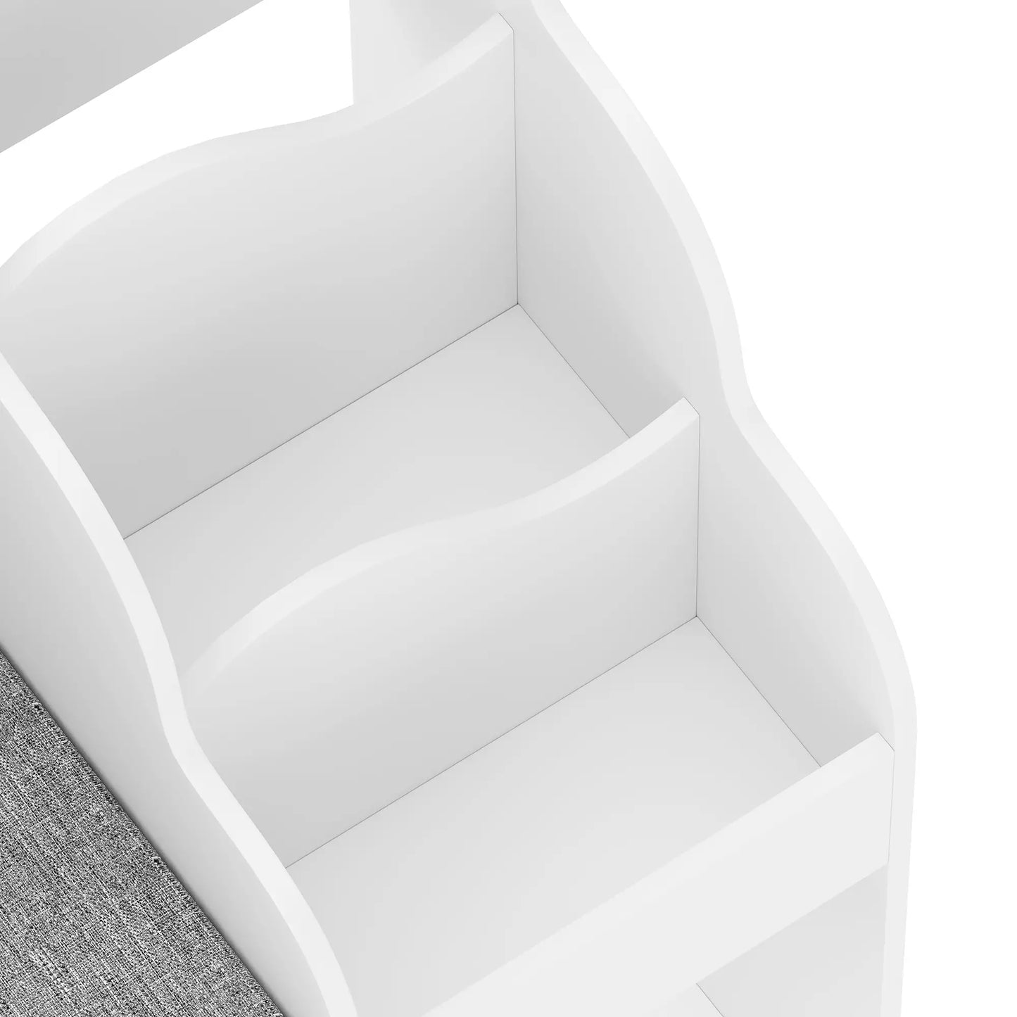 Kids Storage Shelf With Reading Nook, Toy Organizer, 3 Fabric Drawers, undefined Baby & Kids Storage at Gallery Canada