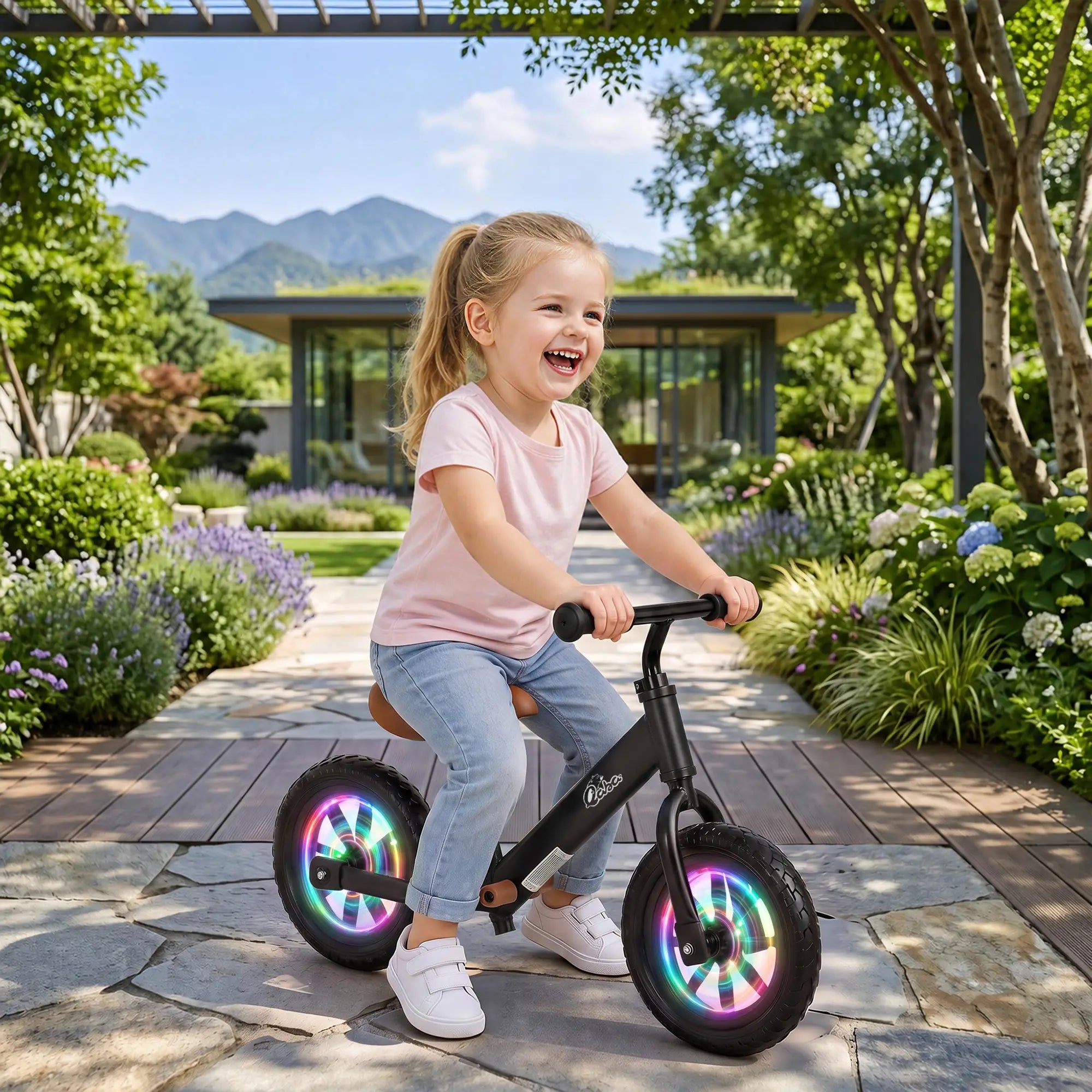 Balance Bike, Adjustable Seat and Handlebar, 2-5 Years Old, Black Riding & Rocking Toys at Gallery Canada