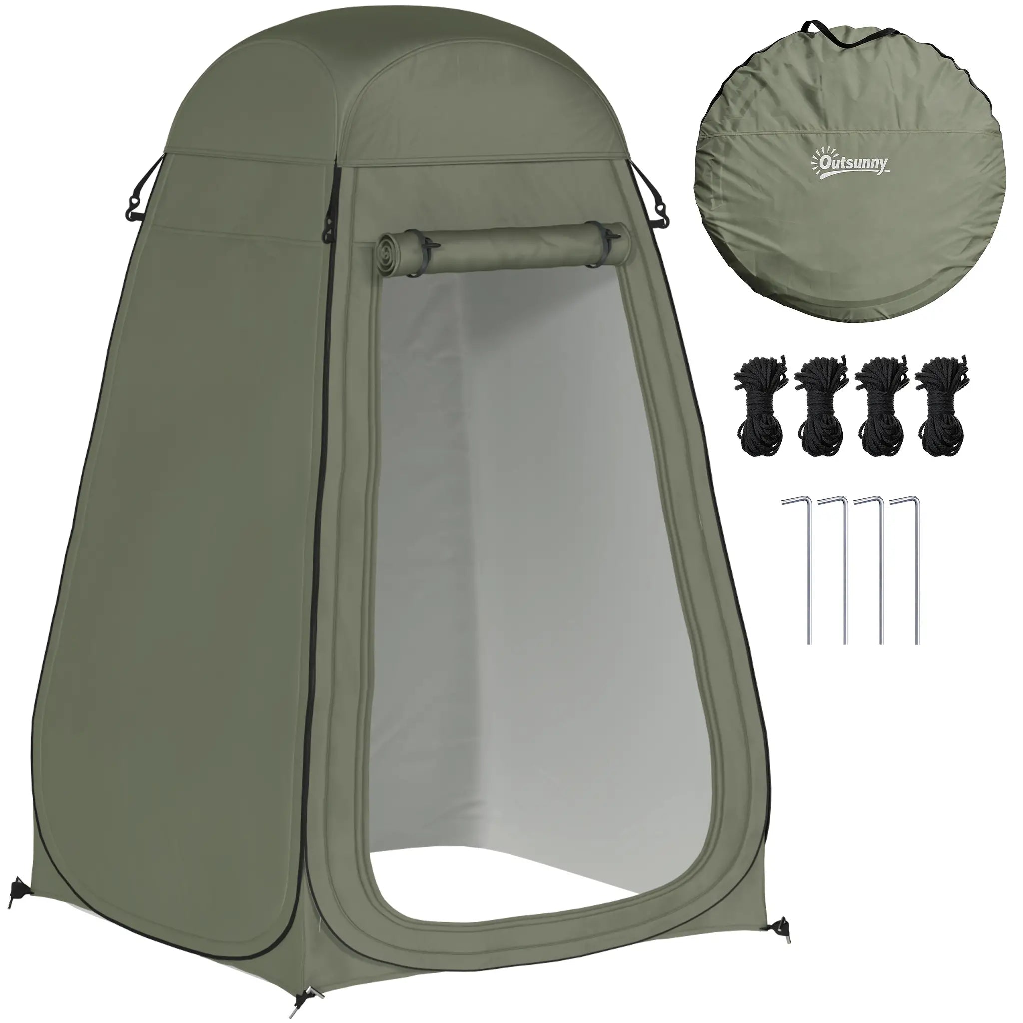 Pop Up Shower Tent, Portable Privacy Room, With Carrying Bag, Green Camping Tents at Gallery Canada