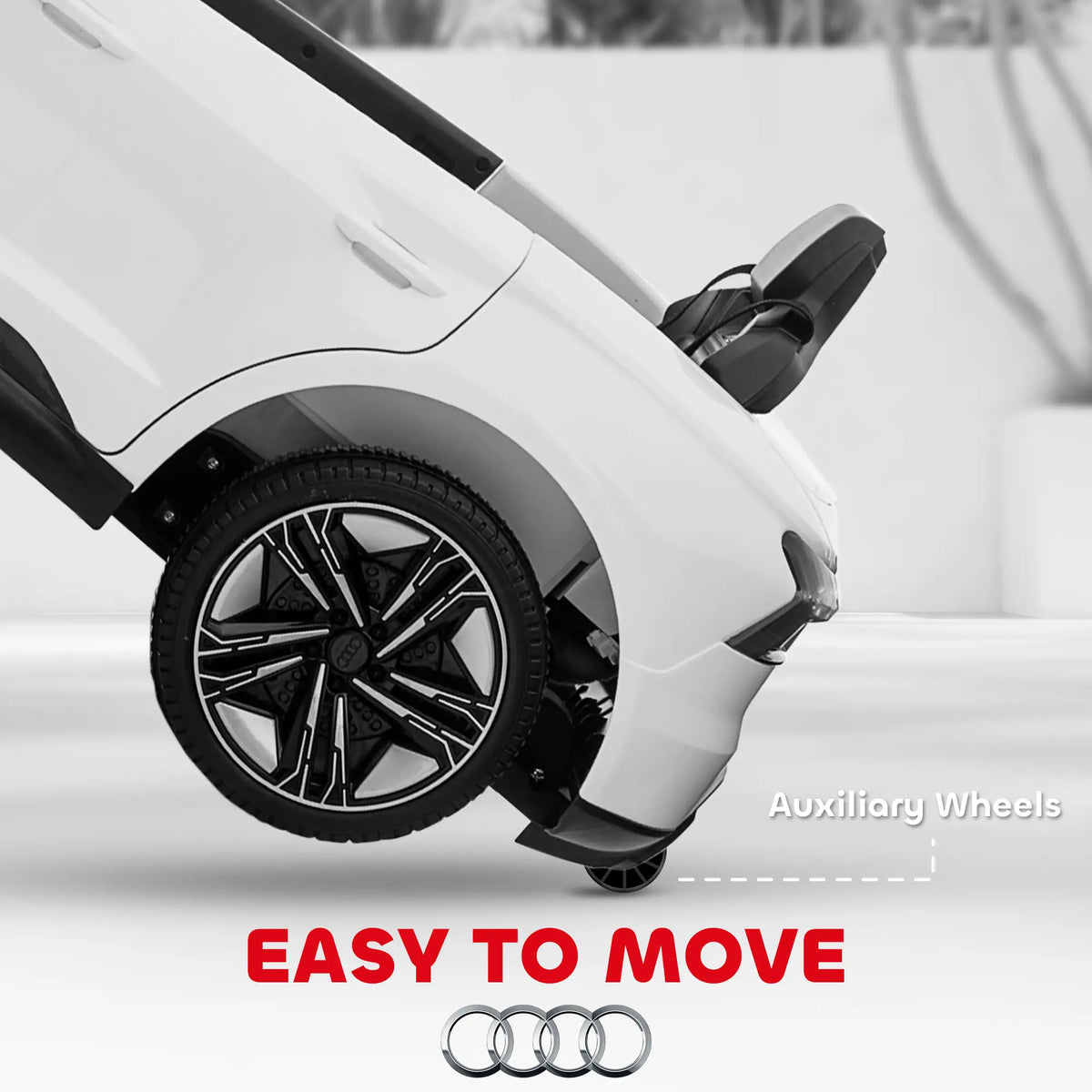 Remote Control Ride On Car, 12V Electric Toy for Kids, White Electric Toy Cars at Gallery Canada