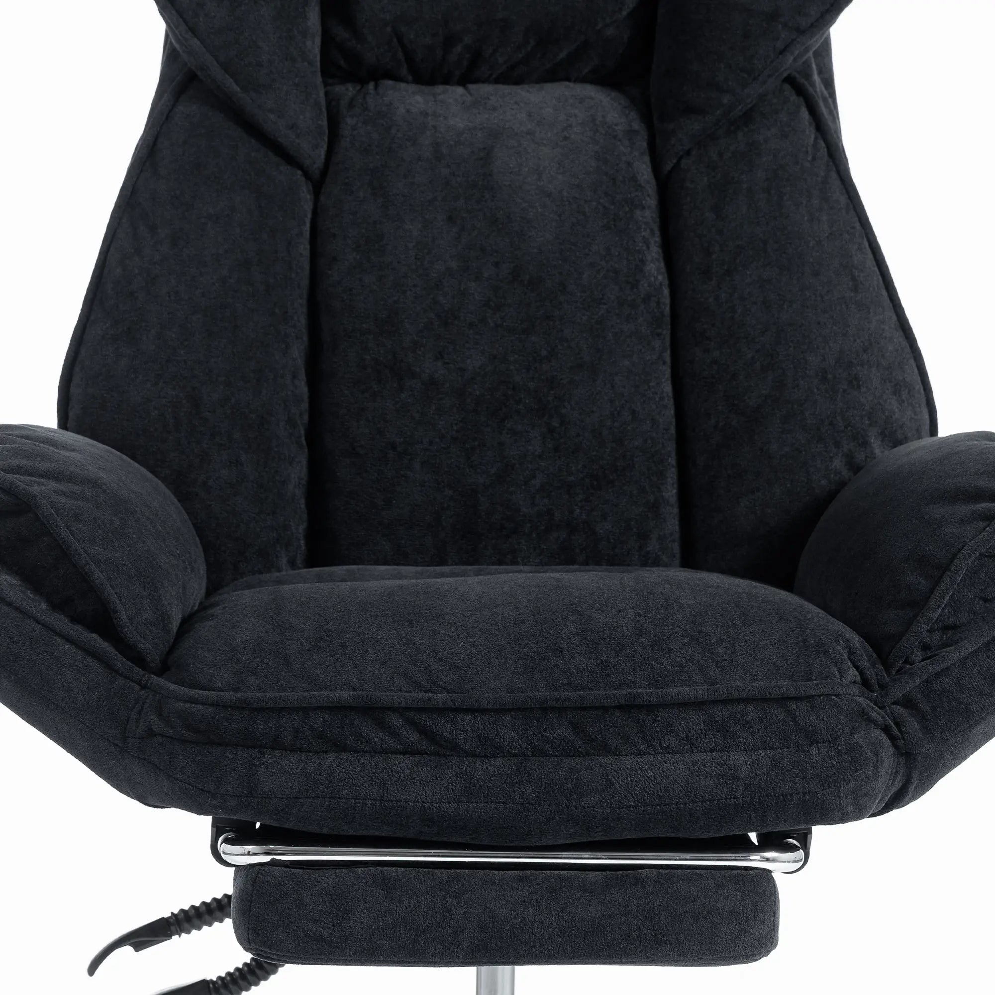 Big & Tall Office Chair, High Back, Snowflake Velvet, Black Office Chairs at Gallery Canada