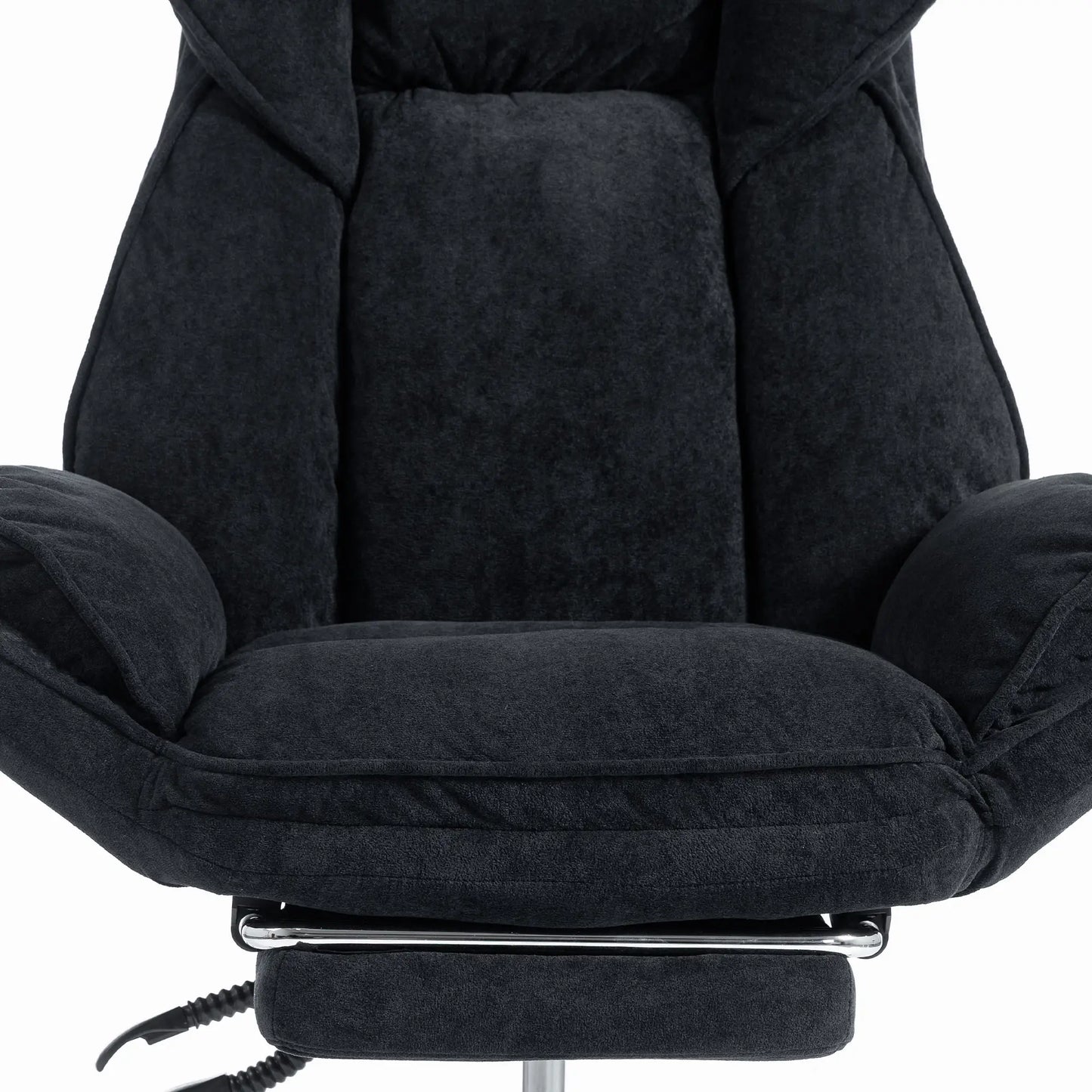 Big & Tall Office Chair, High Back, Snowflake Velvet, Black Office Chairs at Gallery Canada