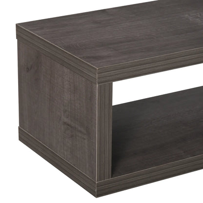 Floating TV Stand for 50" TVs, Wall Mounted, Wood Grain, Dark Grey TV Stands at Gallery Canada