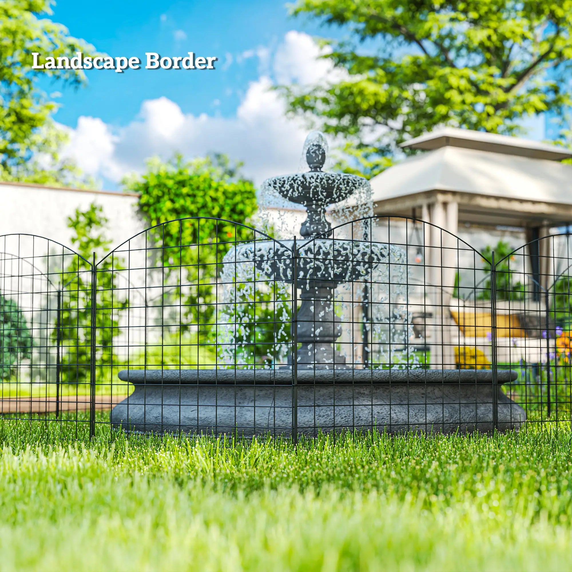 Metal Garden Fence Set Of 6, 181.1