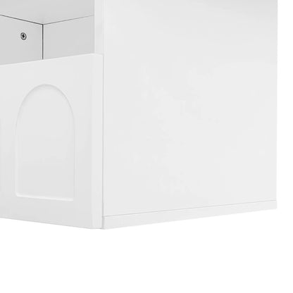 Coffee Table with Drawer, Open Storage, 39.5" L x 23.5" W x 15" H, White Coffee Tables at Gallery Canada