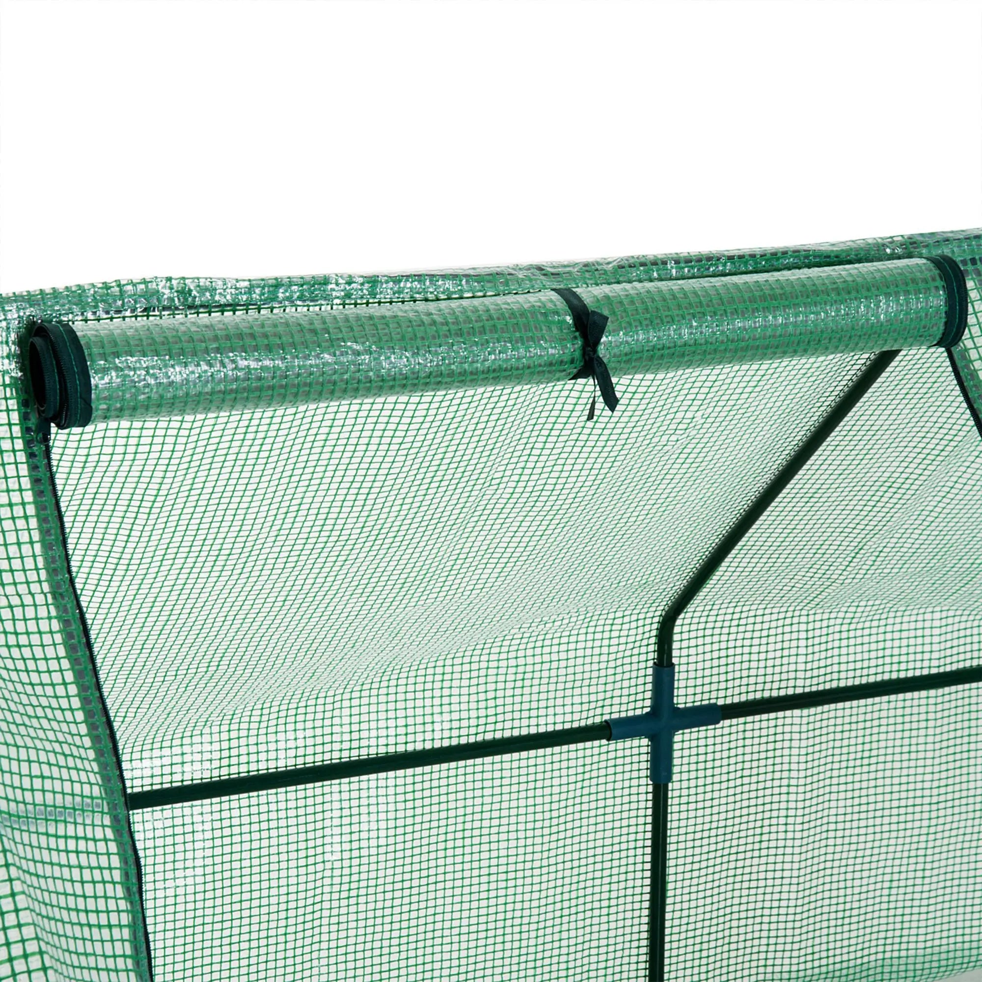 9' x 3' x 3' Mini Greenhouse, PE Cover, Zippered Doors, Green Portable Greenhouses at Gallery Canada