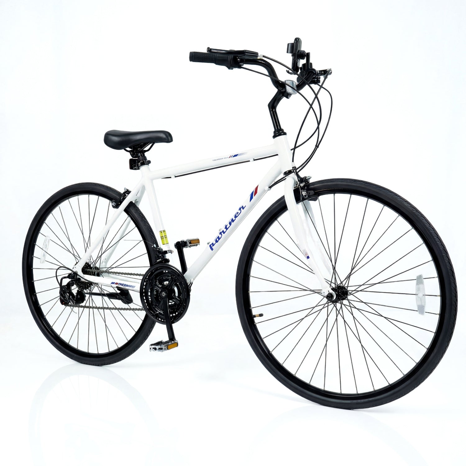 700C Adult Hybrid Bike, 18-Speed Shimano, White Kids Bike at Gallery Canada