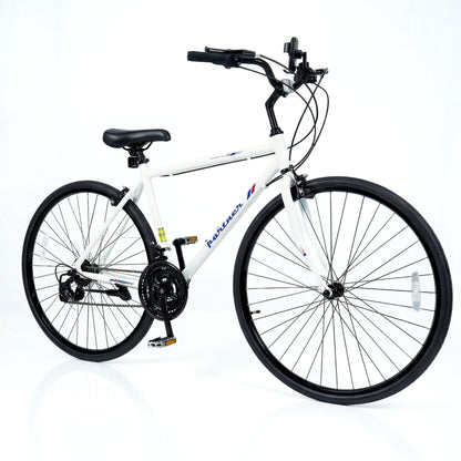 700C Adult Hybrid Bike, 18-Speed Shimano, White Kids Bike at Gallery Canada