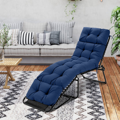 Outdoor Chaise Cushion Set of 2, 73x22, High Back, Navy Outdoor Furniture Accessories at Gallery Canada