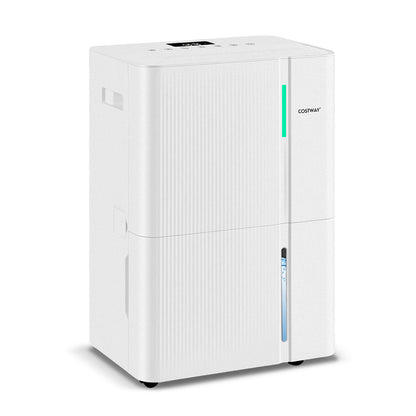 74 Pints Dehumidifier, 4500 Sq. Ft, White Dehumidifiers White at Gallery Canada
