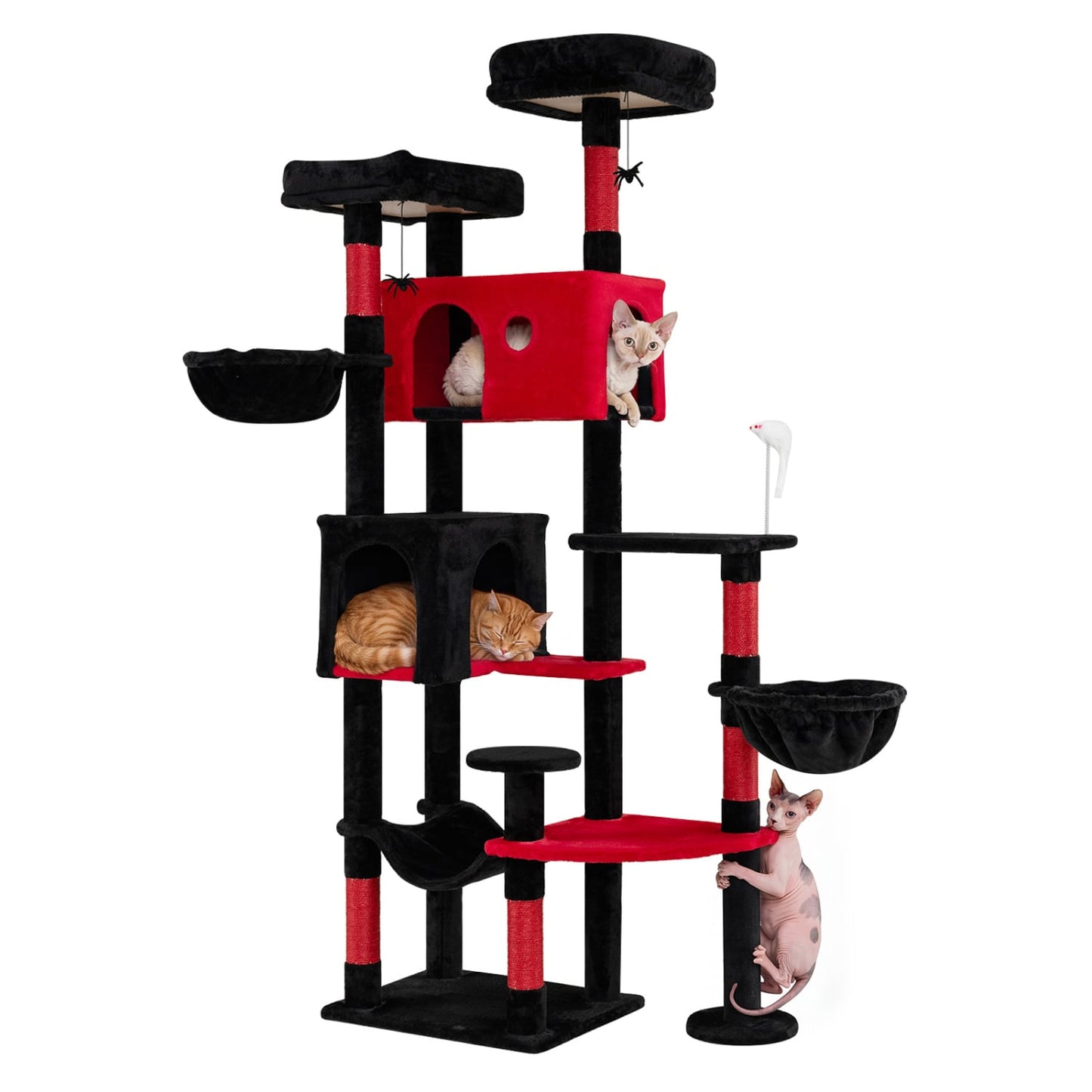 75-Inch Gothic Cat Tree with 2 Plush Perches Cat Trees Condos & Scratchers at Gallery Canada