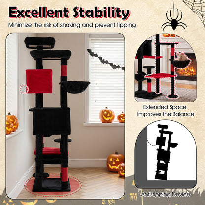 75-Inch Gothic Cat Tree with 2 Plush Perches Cat Trees Condos & Scratchers at Gallery Canada