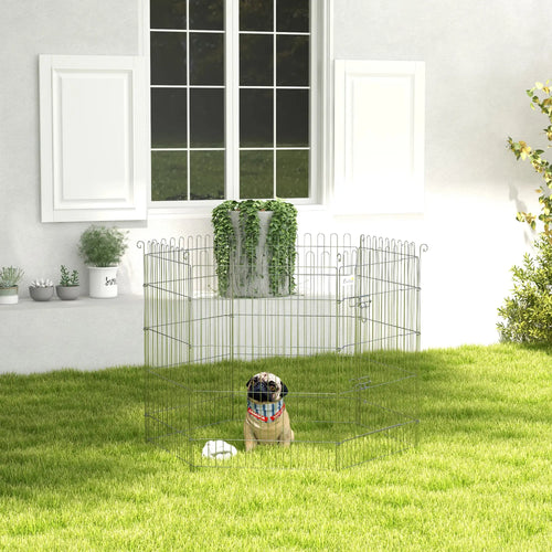 36 Inch 8-Panel Dog Playpen, Foldable Pet Exercise Crate, Black