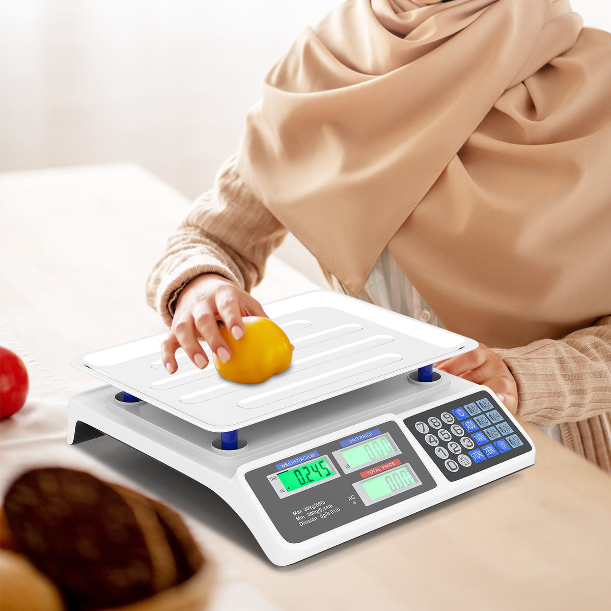 66lb Price Computing Scale, Commercial Food Scale, Dual LCD Kitchen Tools at Gallery Canada