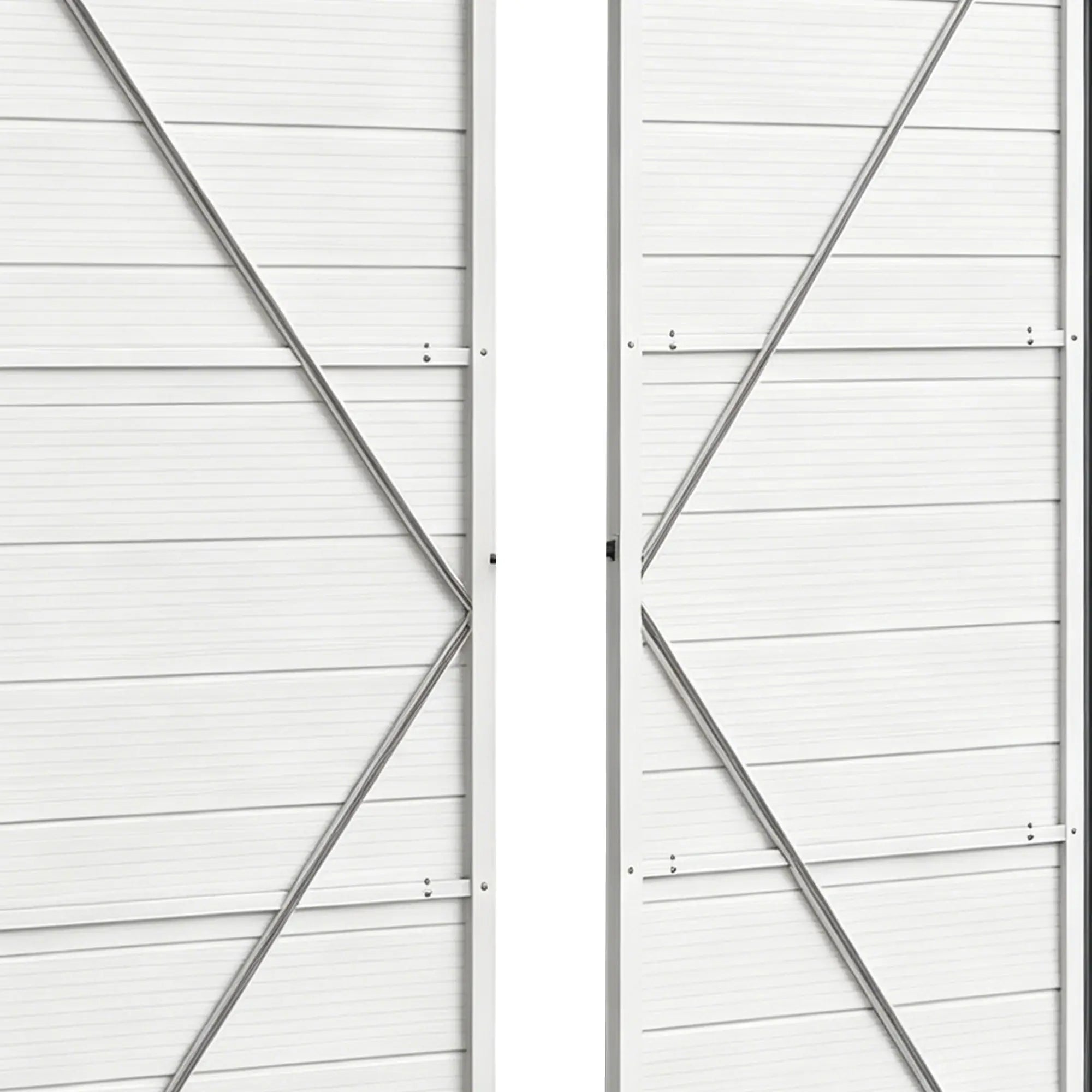 Small Garden Shed, Latch Door, Vents, Sloped Roof, 8x6, Light Grey Sheds Light Grey at Gallery Canada