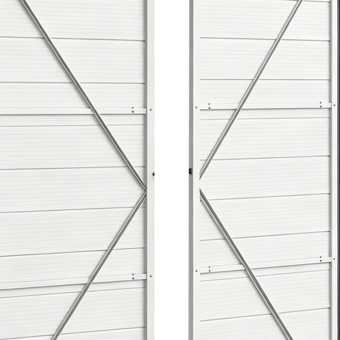 Small Garden Shed, Latch Door, Vents, Sloped Roof, 8x6, Light Grey Sheds Light Grey at Gallery Canada