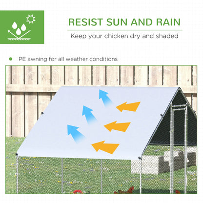 9.8' x 19.7' x 6.6' Chicken Coop, Outdoor Hen House With Cover Chicken Coops at Gallery Canada