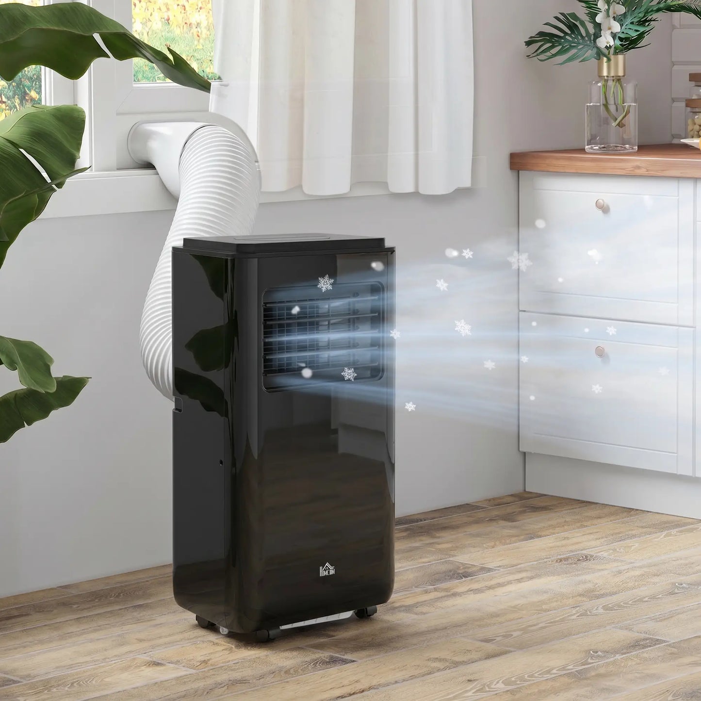 10,000 BTU Mobile Air Conditioner, 440 Sq. Ft., Dehumidifier, Fan, Black Air Conditioner at Gallery Canada