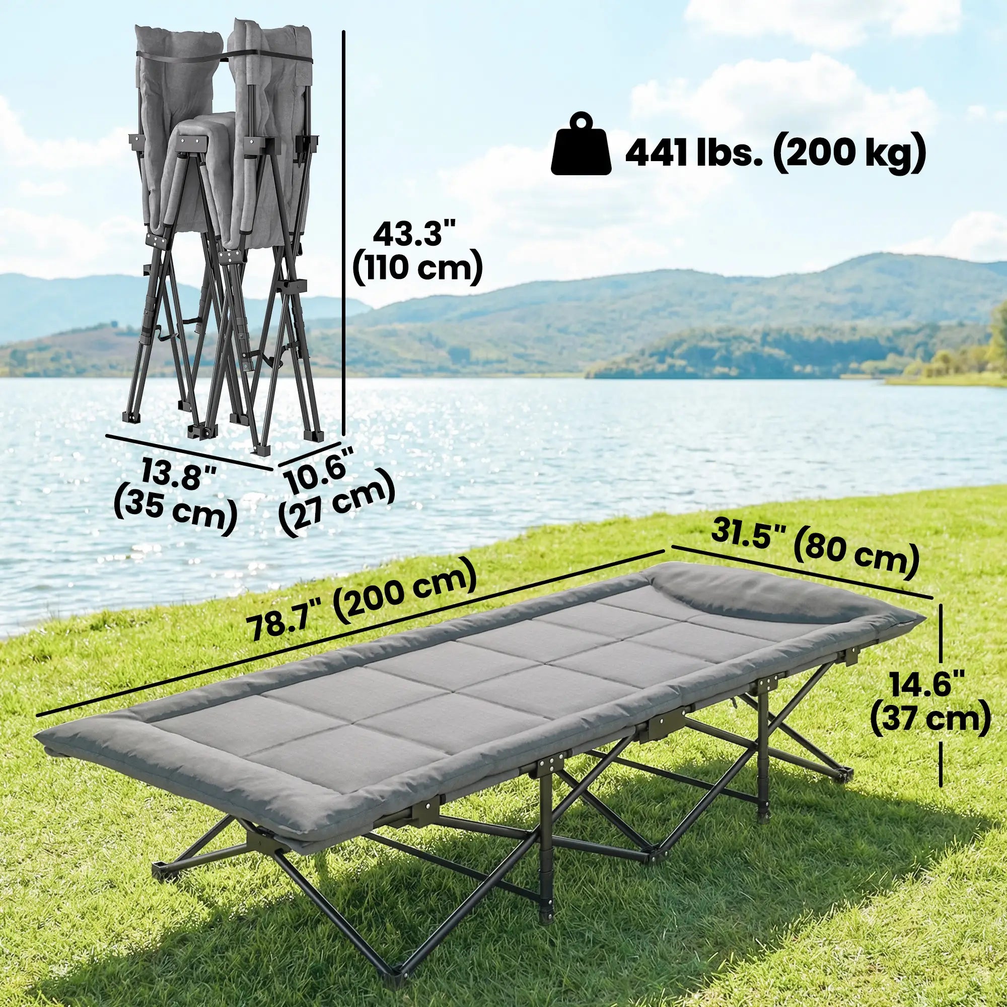 Camping Cot, 31.5