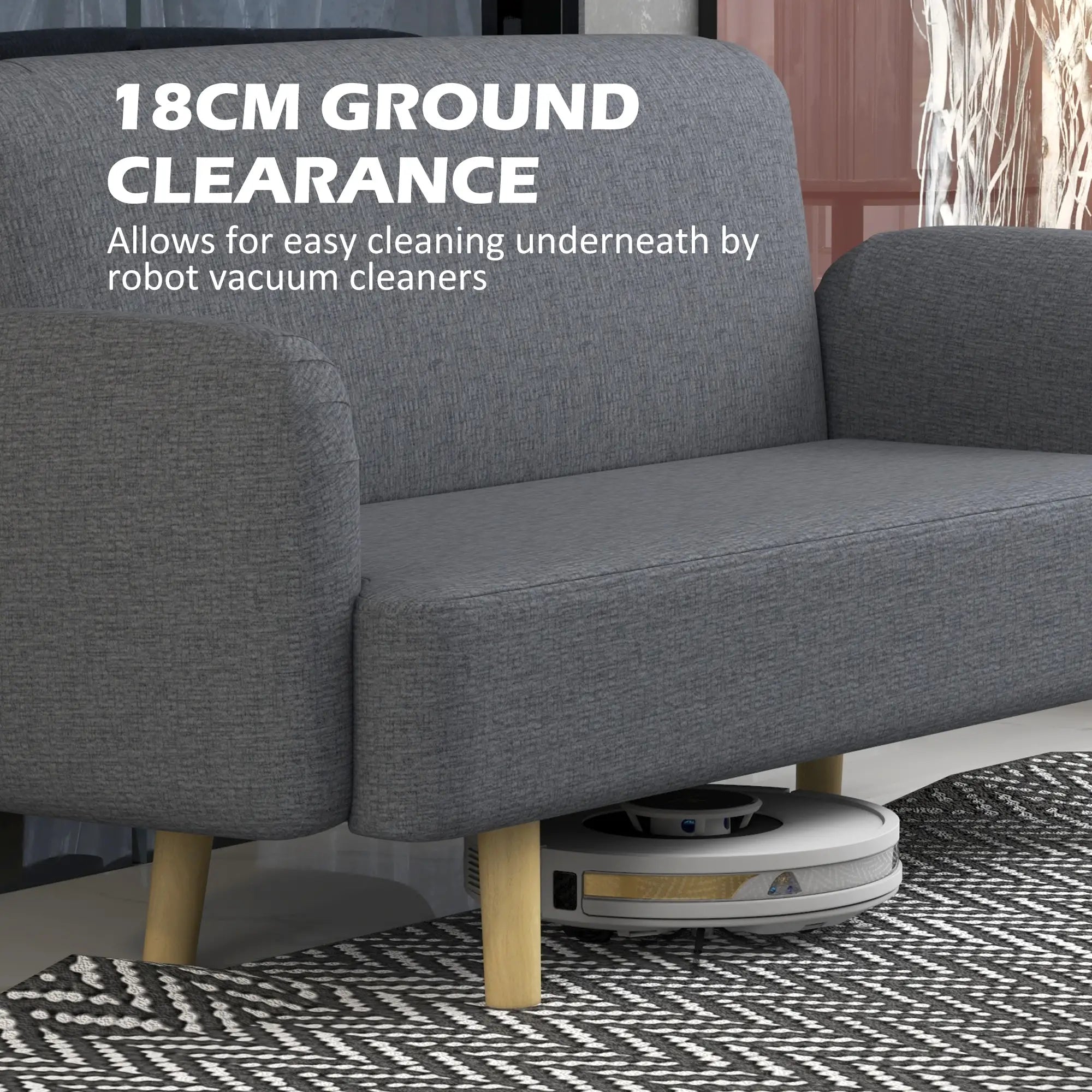 Velvet Fabric 2 Seater Sofa, Small Loveseat 8.3