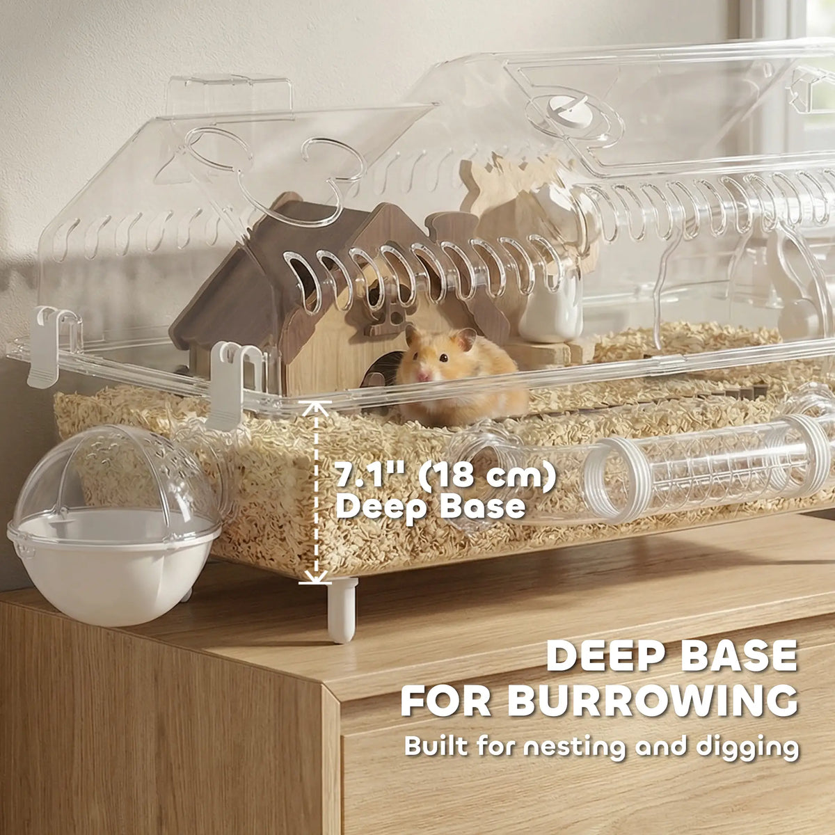 8 In 1 Hamster Cage With Accessories, 21.5" x 11.8" x 12.6" Hamster Cages at Gallery Canada