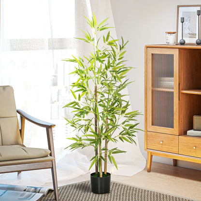 Set of 2 4ft Artificial Bamboo Tree, Indoor with Pot, Home Office Decor Artificial Trees at Gallery Canada