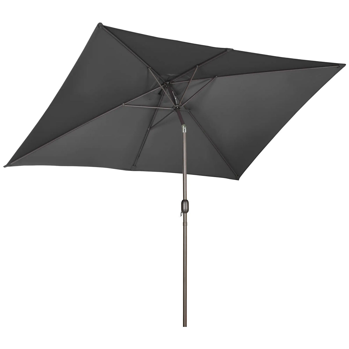 6.5x10ft Rectangle Patio Umbrella, Black
