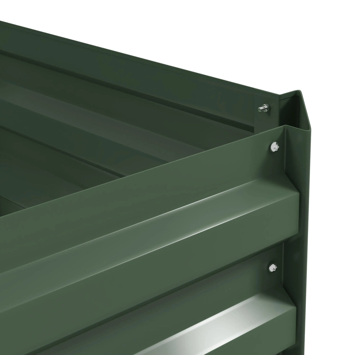 Galvanized Planter Box, Outdoor Raised Garden Bed, 3-Tier Trellis Tomato Cage Galvanized Planter Boxes at Gallery Canada