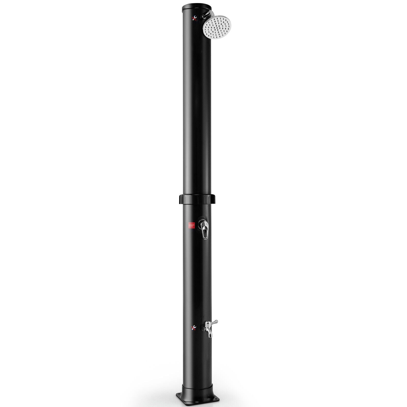 7.2 Ft Solar Outdoor Shower, Free Rotating Head, Black Portable Toilets & Showers at Gallery Canada