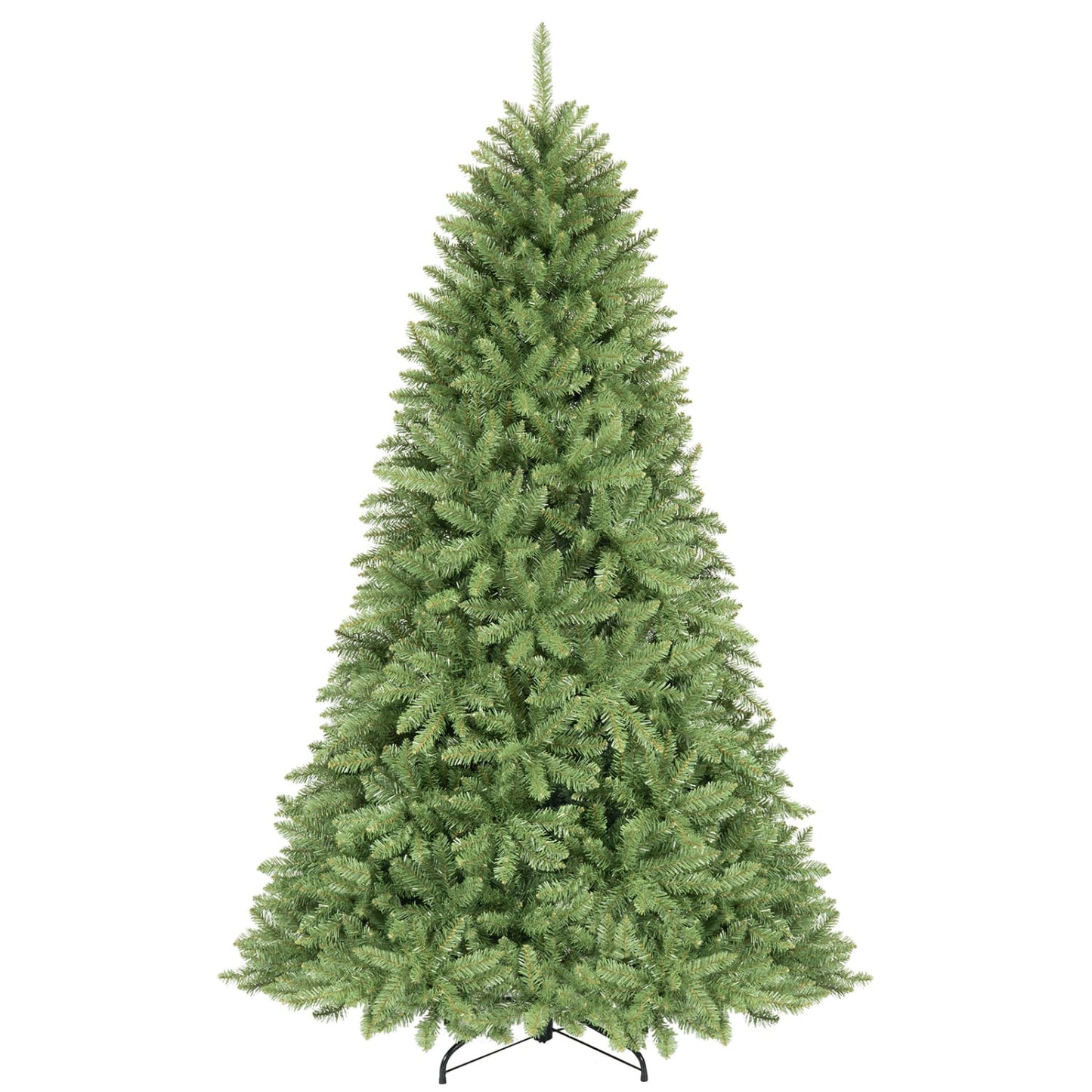 Sapin de Noël artificiel de 9 pieds avec charnières de montage facile, vert
