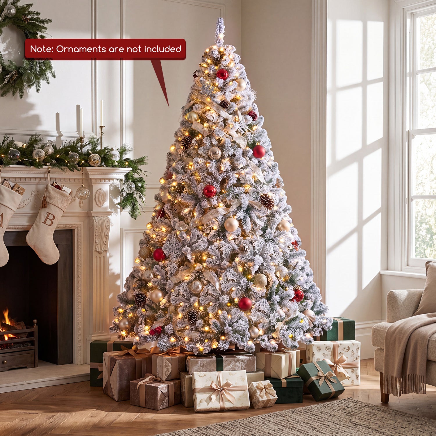 6FT Smart Pencil Christmas Tree with Music Sync, RGB Lights Christmas Tree at Gallery Canada