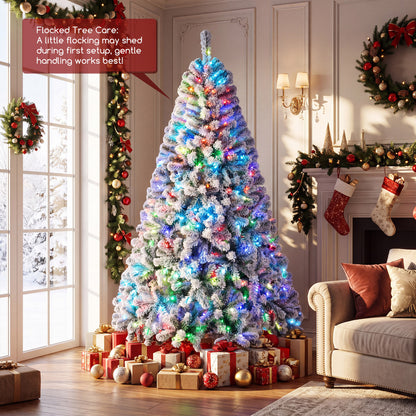 6FT Smart Pencil Christmas Tree with Music Sync, RGB Lights Christmas Tree at Gallery Canada
