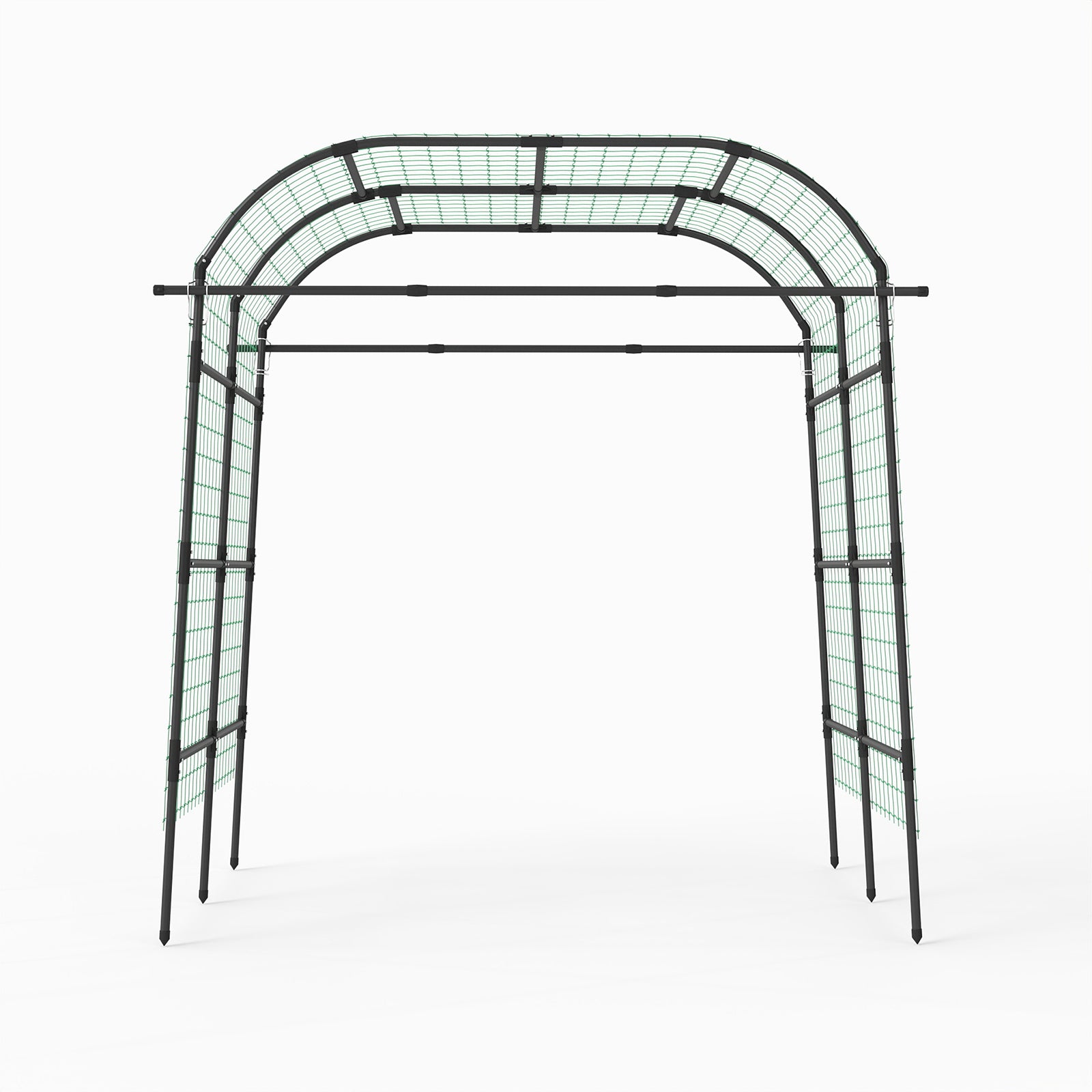 7.5 FT Metal Garden Arch Trellis For Climbing Plants, Black Plant Supports at Gallery Canada