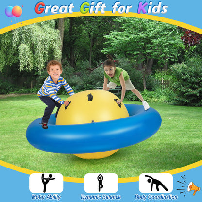 7.5 Foot Inflatable Dome Rocker Bouncer, 6 Handles, Blue Toy Sports at Gallery Canada