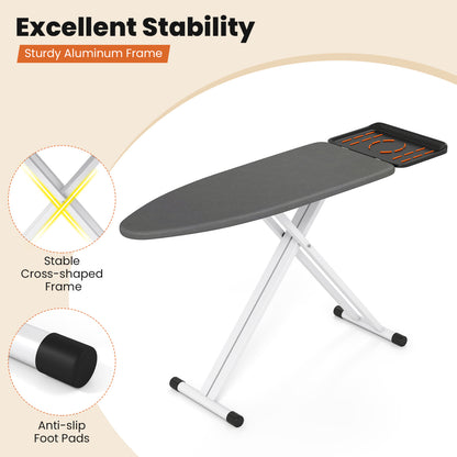 Full Size Foldable Ironing Board with Iron Rest, Heat-Resistant