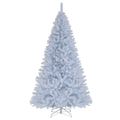 7 Feet Pre-Lit Artificial Christmas Tree, Hinged, 11 Lighting Modes, White Christmas Tree at Gallery Canada