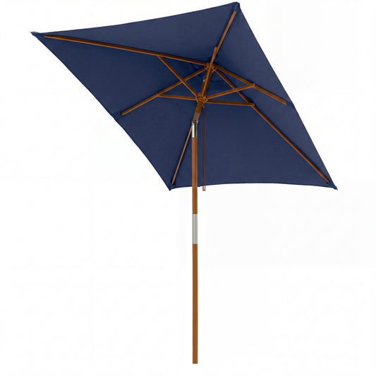 7 Ft Outdoor Rectangular Patio Umbrella, Navy Outdoor Umbrellas Navy at Gallery Canada