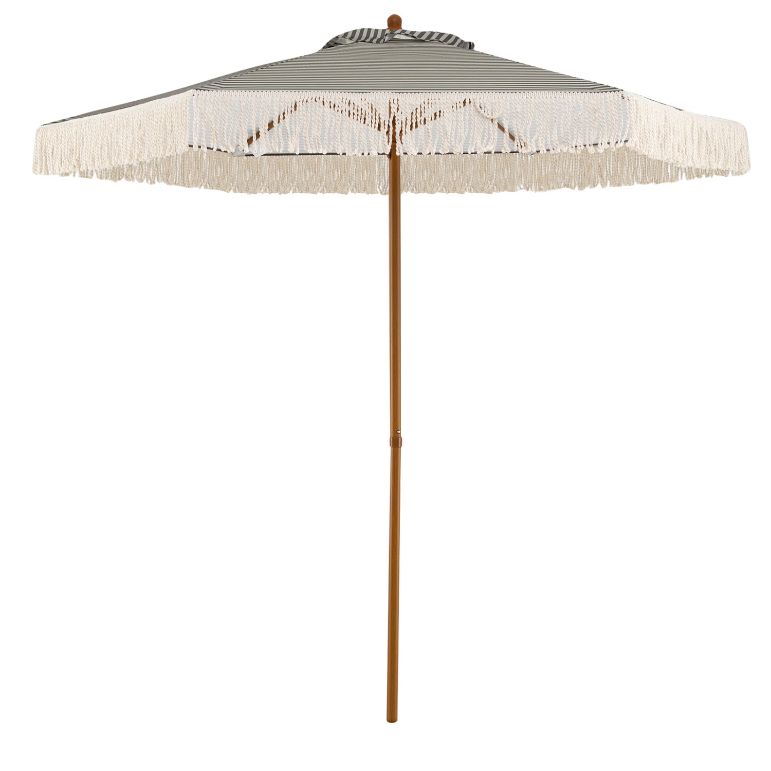 7 Feet Patio Umbrella, Sun Protective Beach Umbrella With Fringe Tassel, Green Outdoor Umbrellas at Gallery Canada
