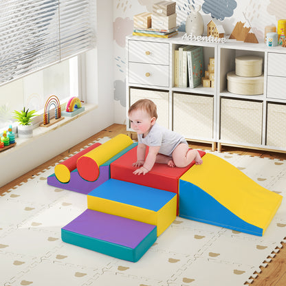 7-Piece Foam Blocks, Soft Climbing Toys, Indoor Play, Red Climbers & Slides at Gallery Canada