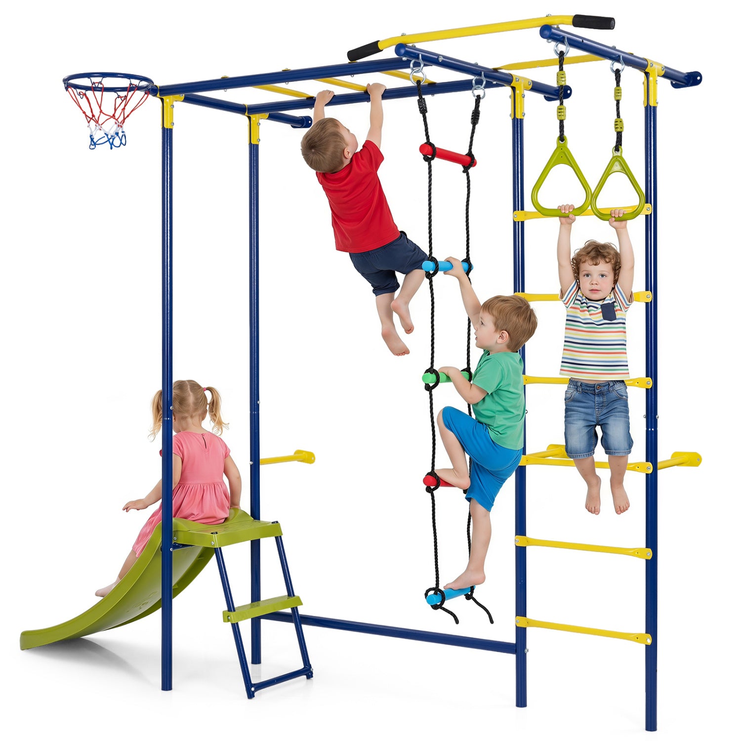 7-In-1 Indoor Jungle Gym For Toddlers Baby Gyms & Playmats Green at Gallery Canada